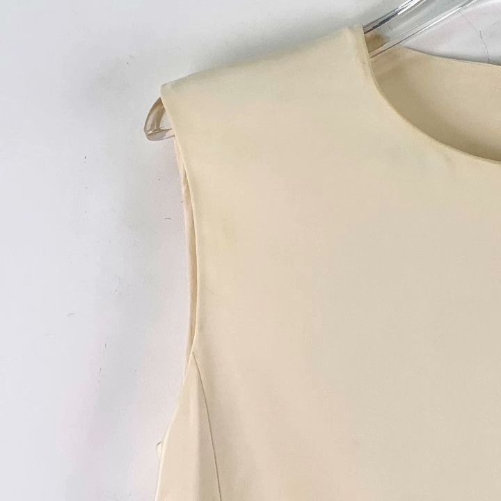 Celine Celine Nude Silk Zip Sleeveless Top Size XXS / US 00 / IT 34 - 3 Thumbnail