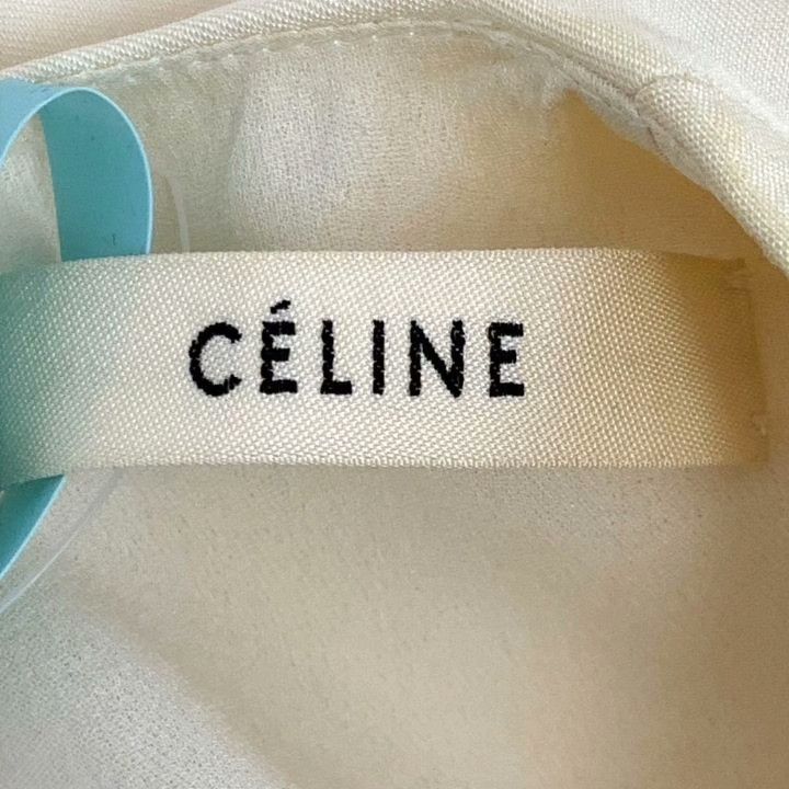 Celine Celine Nude Silk Zip Sleeveless Top Size XXS / US 00 / IT 34 - 5 Thumbnail