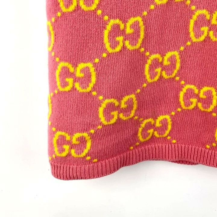 Gucci Gucci Pink Logo Jacquard Wool Vest Size M / US 6-8 / IT 42-44 - 4 Thumbnail