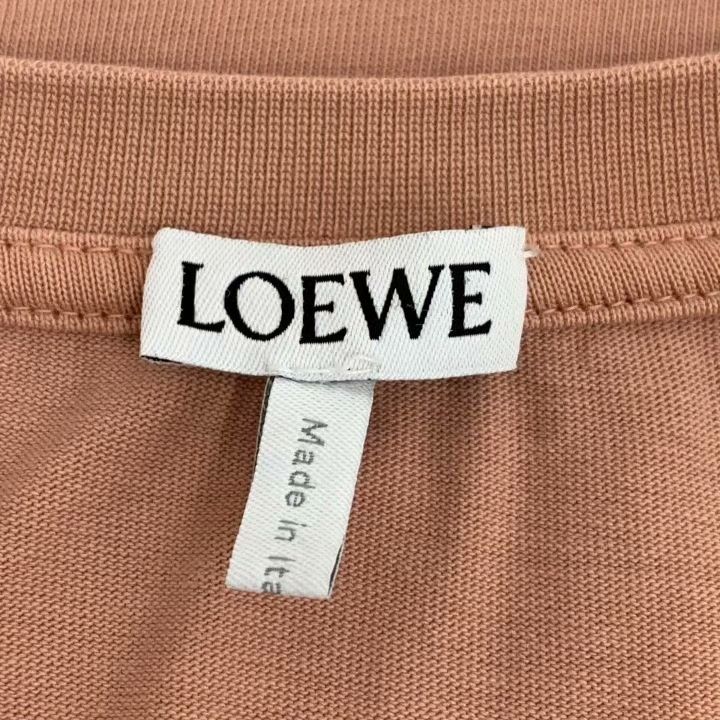 Loewe Loewe Pink Logo Embroidered Cotton T-shirt Size XS / US 0-2 / IT 36-38 - 5 Thumbnail