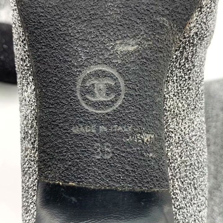 Chanel Chanel Silver Gray Sequin High Boots Size US 7 / IT 37 - 7 Thumbnail