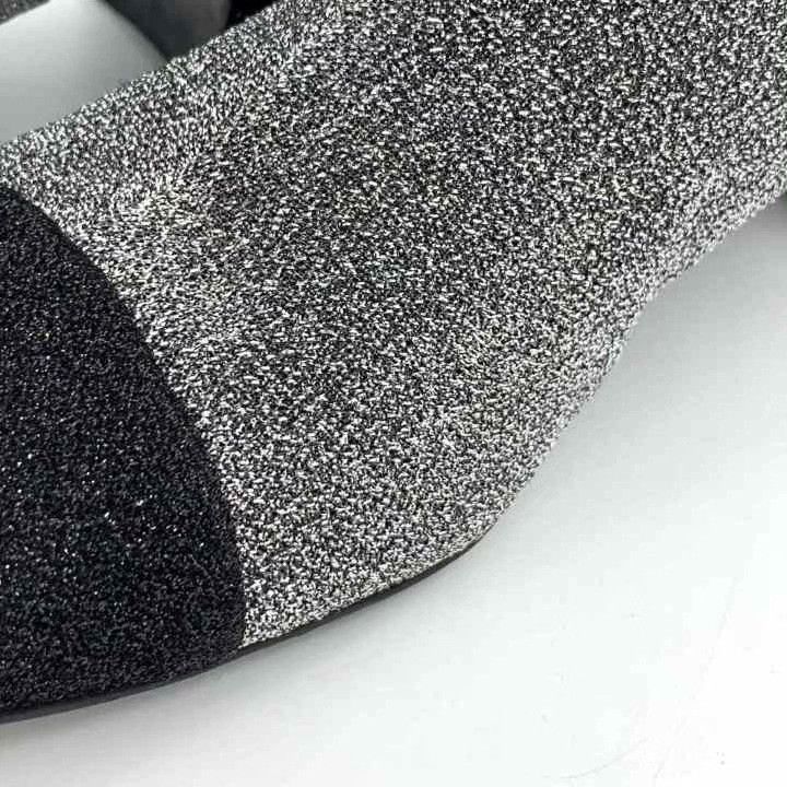 Chanel Chanel Silver Gray Sequin High Boots Size US 7 / IT 37 - 9 Thumbnail