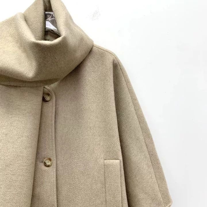 Max Mara Maxmara Beige Cashmere Shawl Coat Size M / US 6-8 / IT 42-44 - 3 Thumbnail