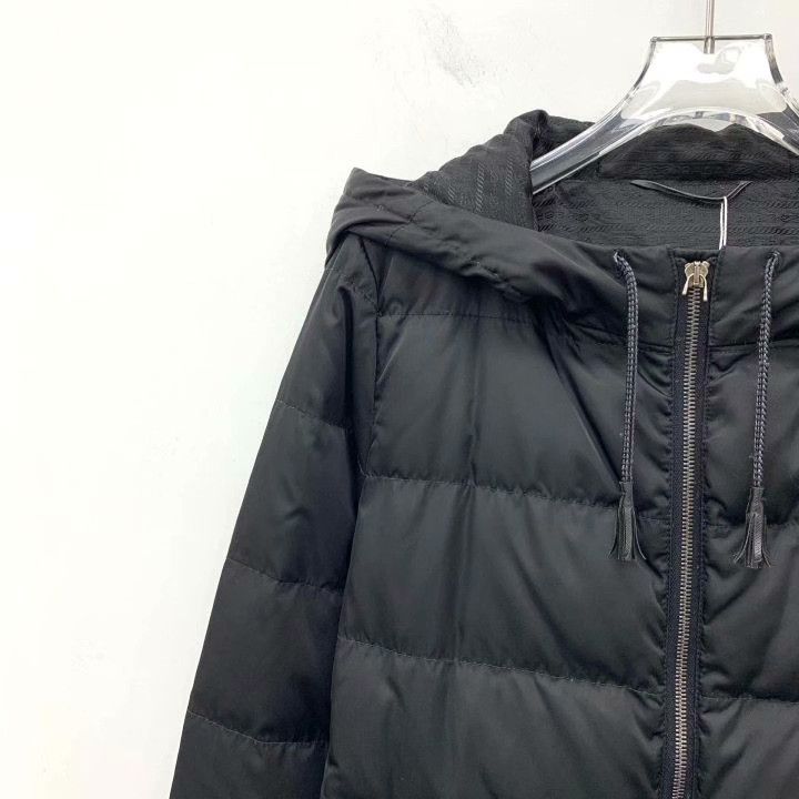 Prada Prada Black Hooded Zip Down Jacket Size S / US 4 / IT 40 - 3 Thumbnail
