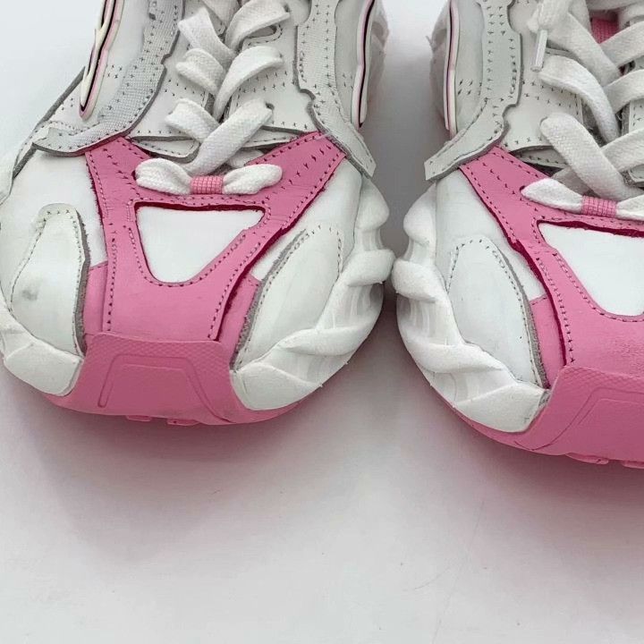 Balenciaga Balenciaga Monday White Lace-Up Sneakers Size US 8 / IT 38 - 9 Thumbnail