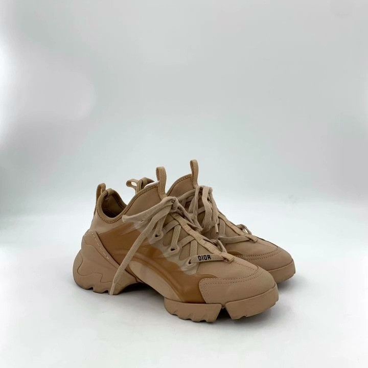 Dior Dior D-Connect Leather Low-Top Sneakers Size US 4.5 / IT 34.5 - 2 Thumbnail