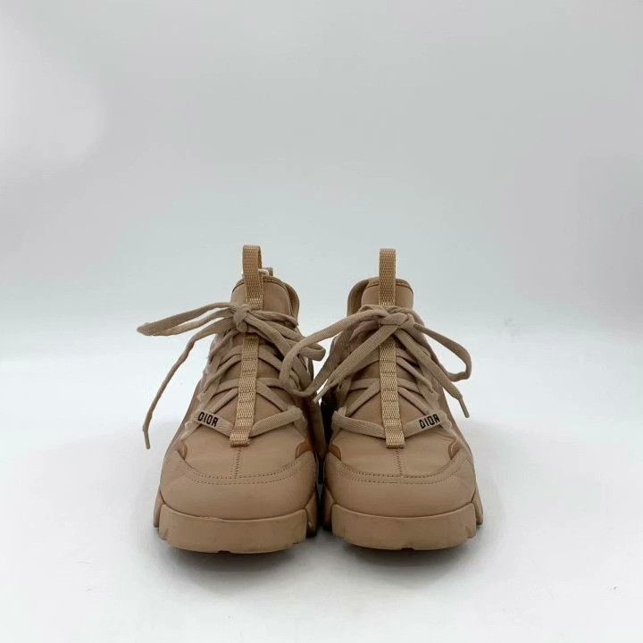 Dior Dior D-Connect Leather Low-Top Sneakers Size US 4.5 / IT 34.5 - 3 Thumbnail