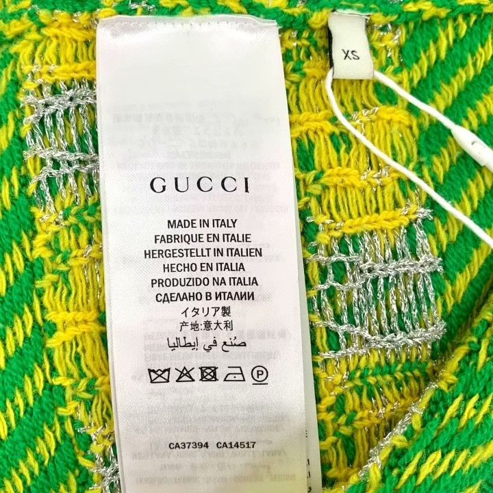 Gucci Gucci Green Logo V-Neck Sleeveless Knit Cardigan Size XS / US 0-2 / IT 36-38 - 6 Thumbnail
