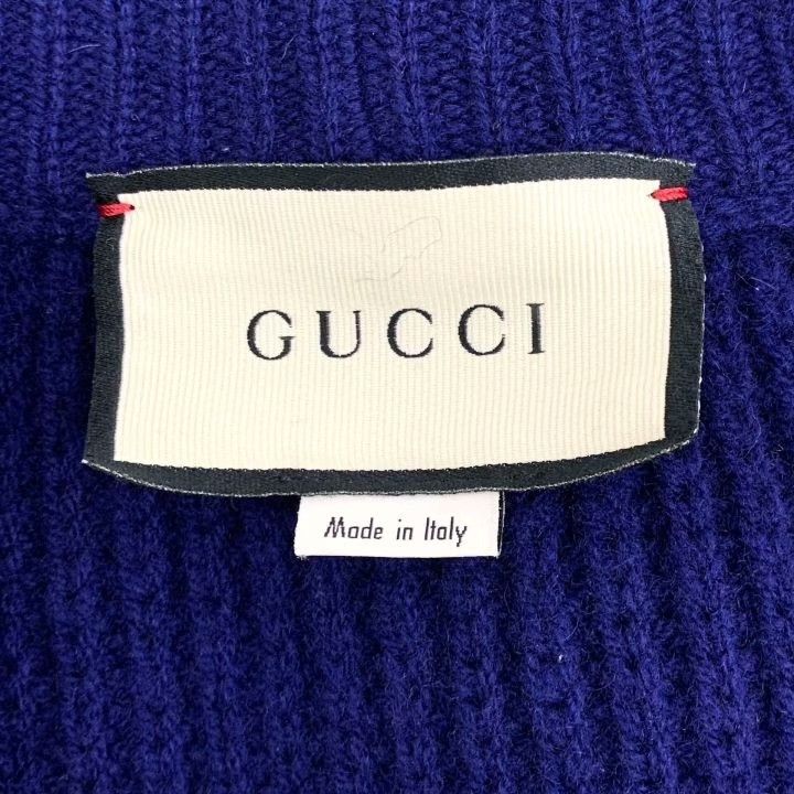 Gucci Gucci Logo Embroidered Wool V-Neck Cardigan Size S / US 4 / IT 40 - 5 Thumbnail