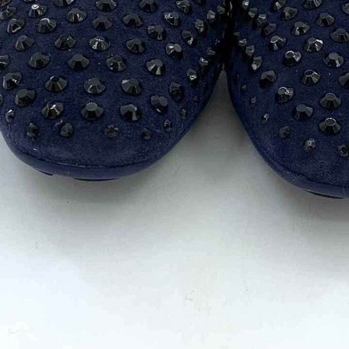 Jimmy Choo Jimmy Choo Blue Diamond Slip-On Loafers Size US 4.5 / IT 34.5 - 8 Thumbnail