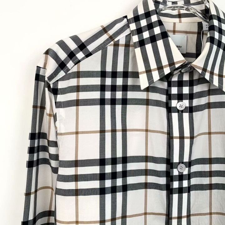 Burberry Burberry Check Cotton Collared Long-Sleeve Shirt Size XS / US 0-2 / IT 36-38 - 3 Thumbnail