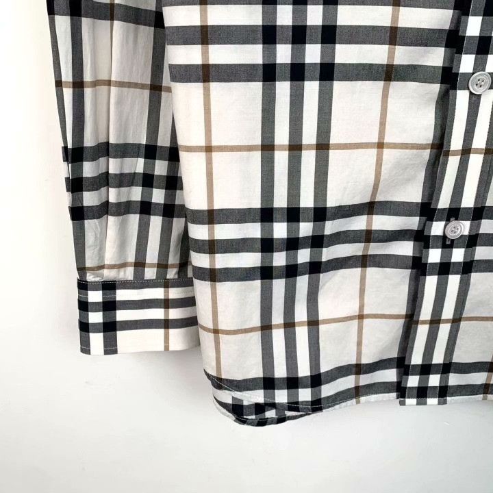Burberry Burberry Check Cotton Collared Long-Sleeve Shirt Size XS / US 0-2 / IT 36-38 - 4 Thumbnail