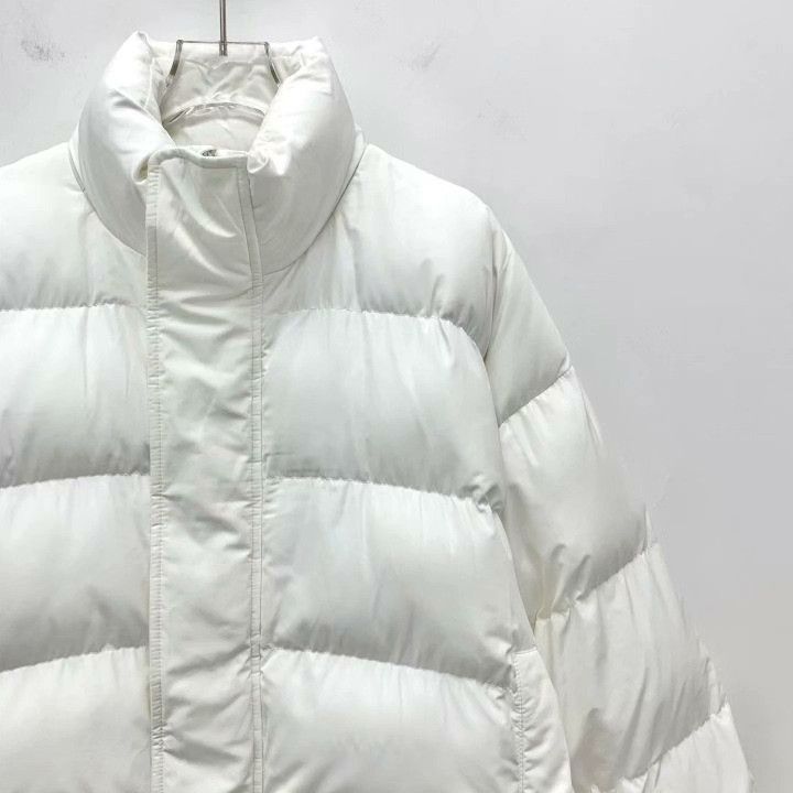 Balenciaga Balenciaga 22 White Stand-Collar Zip Down Jacket Size XS / US 0-2 / IT 36-38 - 3 Thumbnail