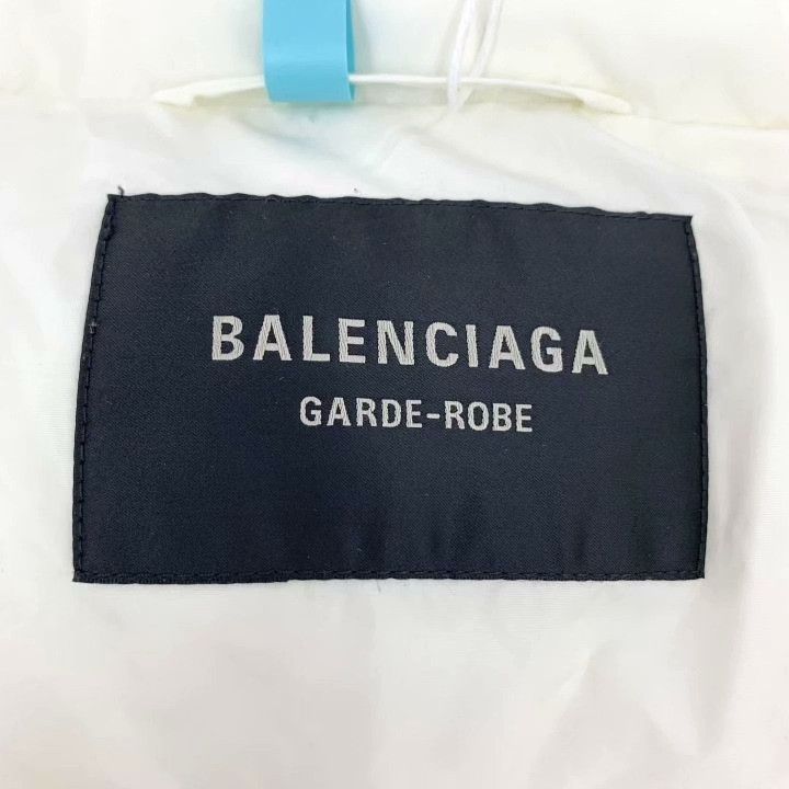 Balenciaga Balenciaga 22 White Stand-Collar Zip Down Jacket Size XS / US 0-2 / IT 36-38 - 5 Thumbnail