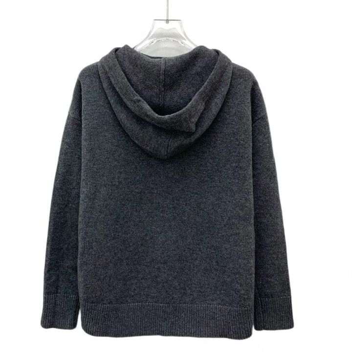 Max Mara Maxmara Logo Diamond Wool Hooded Sweater Size XS / US 0-2 / IT 36-38 - 2 Thumbnail