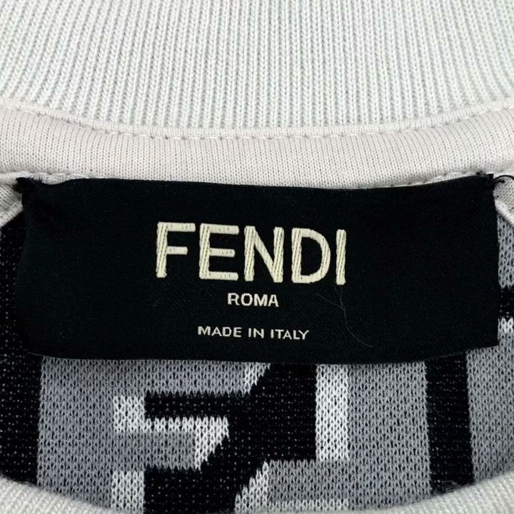 Fendi Fendi White Side Logo Crewneck Sweatshirt XS Size XS / US 0-2 / IT 36-38 - 6 Thumbnail