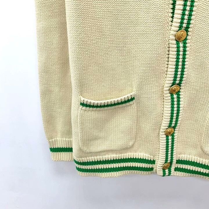 Gucci Gucci 22 Pineapple Embroidery Cotton Cardigan Size L / US 10 / IT 46 - 4 Thumbnail