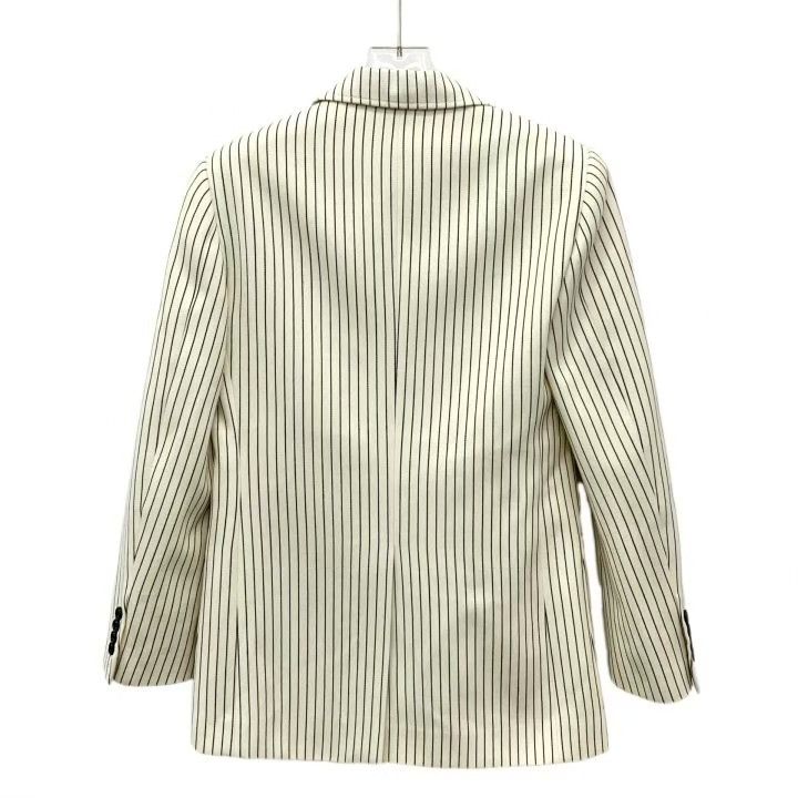 Celine Celine Beige Vertical Stripe Wool Suit Jacket Size XS / US 0-2 / IT 36-38 - 2 Thumbnail