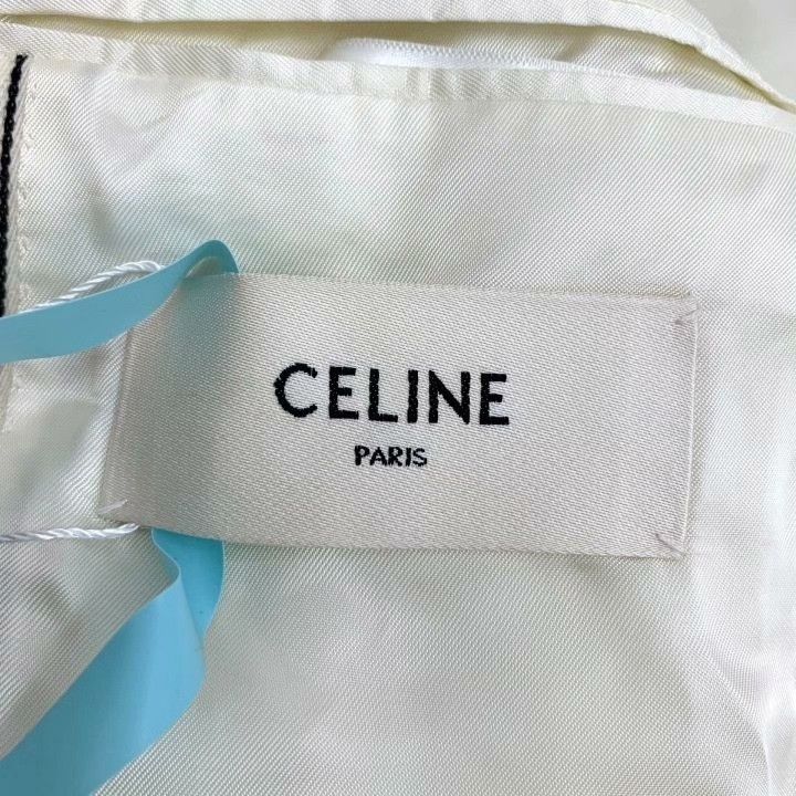 Celine Celine Beige Vertical Stripe Wool Suit Jacket Size XS / US 0-2 / IT 36-38 - 5 Thumbnail