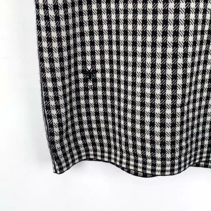 Dior Dior Bee Embroidery Check Cashmere Knit Top Size XS / US 0-2 / IT 36-38 - 4 Thumbnail