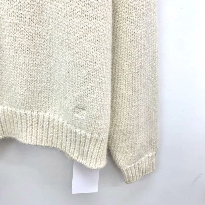 Celine Celine Beige Triomphe Alpaca Turtleneck Sweater Size M / US 6-8 / IT 42-44 - 4 Thumbnail