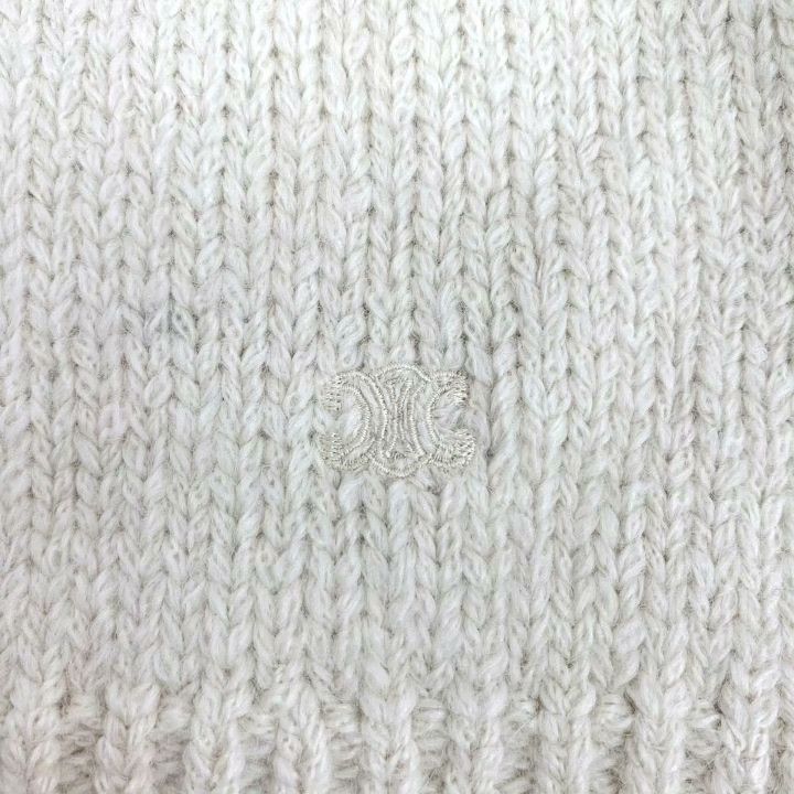 Celine Celine Beige Triomphe Alpaca Turtleneck Sweater Size M / US 6-8 / IT 42-44 - 5 Thumbnail