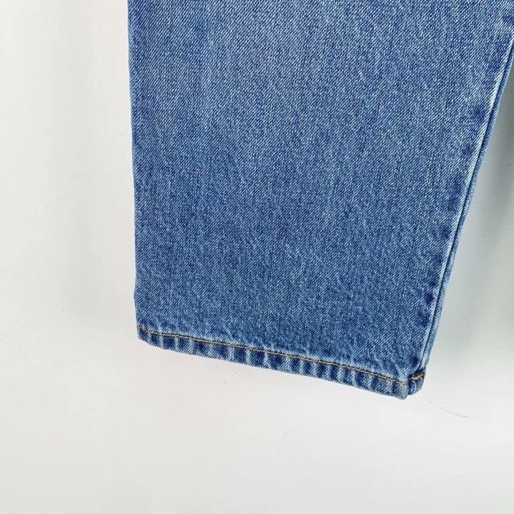 Chanel Chanel Blue Washed Cotton Denim Wide-Leg Pants Size 36" / US 14 / IT 50 - 4 Thumbnail