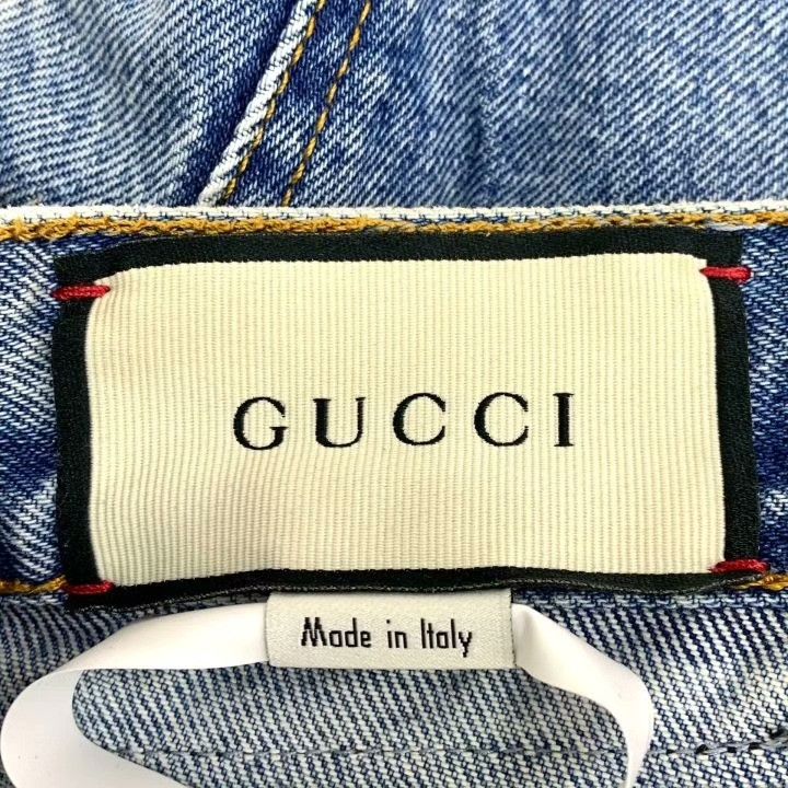 Gucci Gucci Light Blue Distressed Denim Jeans Size 34" / US 12 / IT 48 - 6 Thumbnail