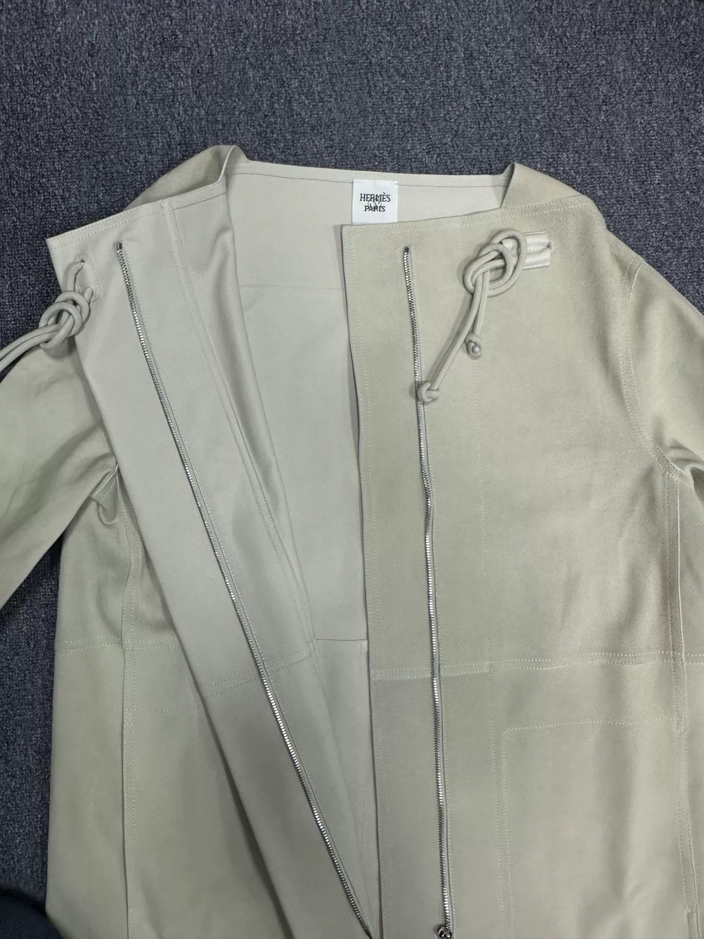 Hermes Hermes 2023 Runway Leather Jacket Size XXS / US 00 / IT 34 - 8 Thumbnail