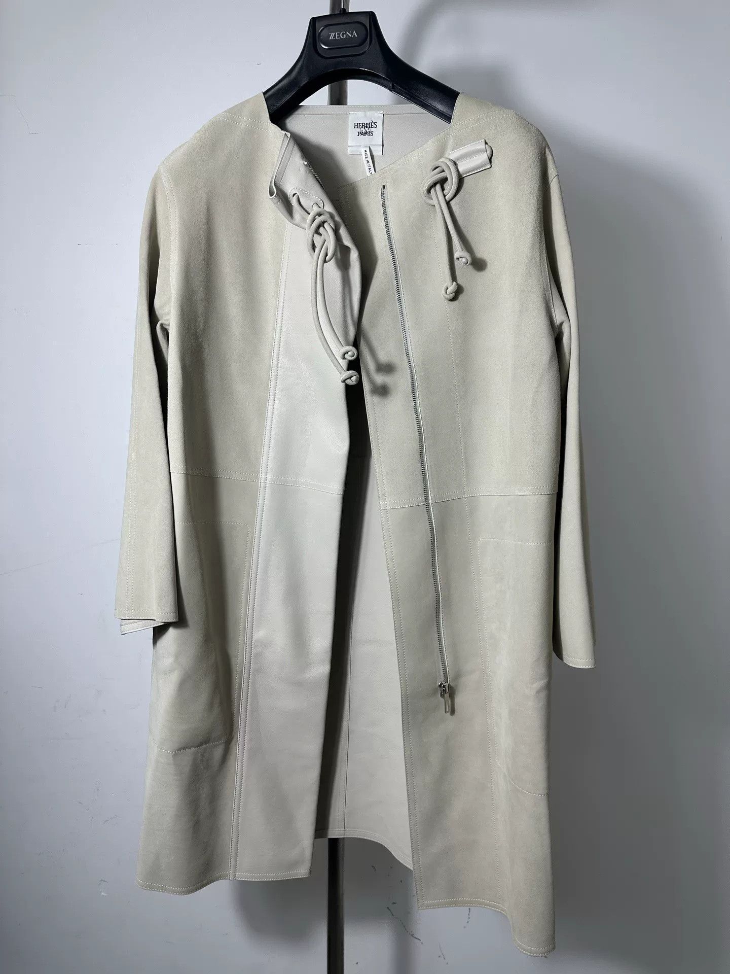 Hermes Hermes 2023 Runway Leather Jacket Size XXS / US 00 / IT 34 - 5 Thumbnail