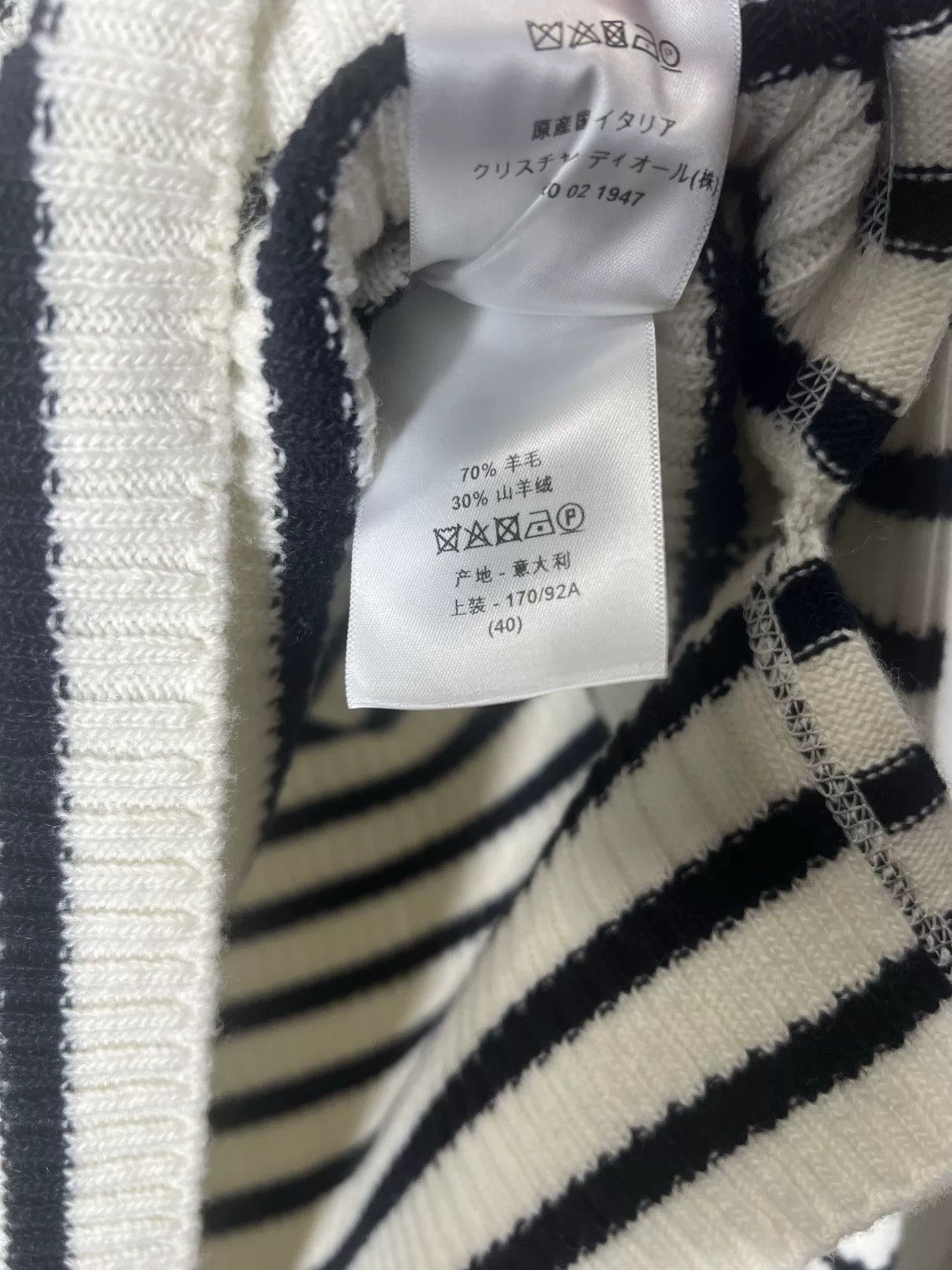Dior Dior Cashmere Wool Striped Sweater Women Size S / US 4 / IT 40 - 6 Thumbnail