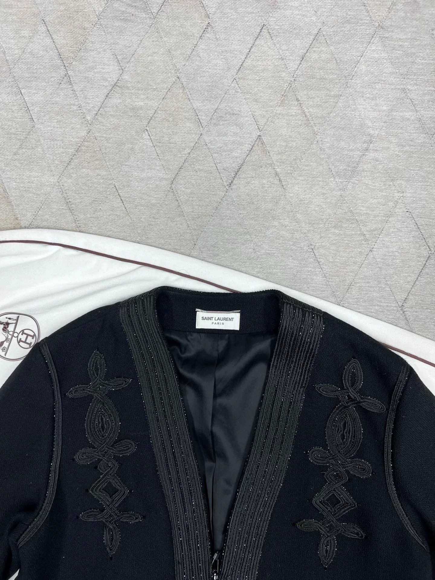 Saint Laurent Paris Saint Laurent Autumn Winter Wool Jacket Size L / US 10 / IT 46 - 2 Thumbnail