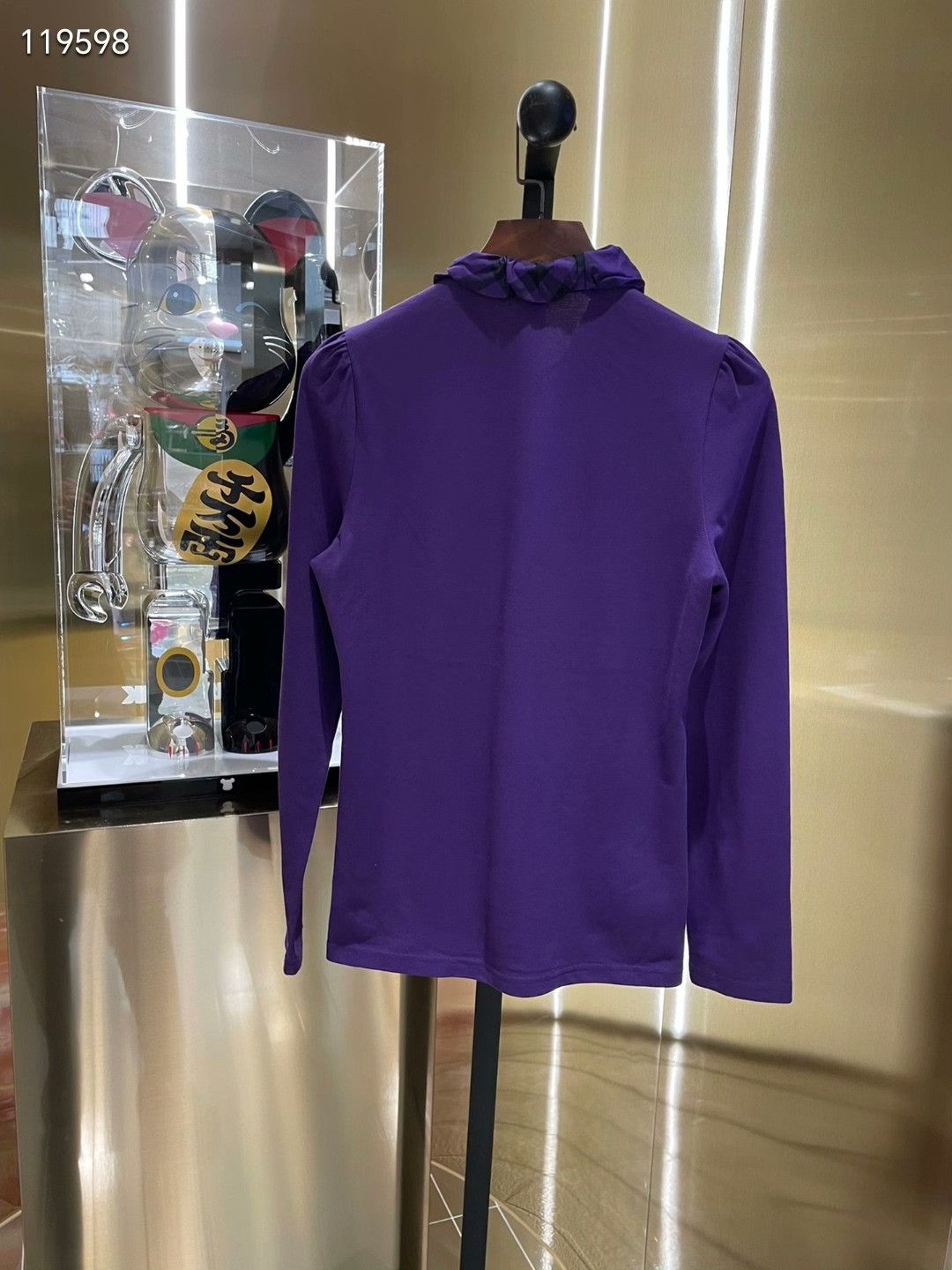 Burberry Burberry Purple Polo Shirt M Size M / US 6-8 / IT 42-44 - 2 Thumbnail