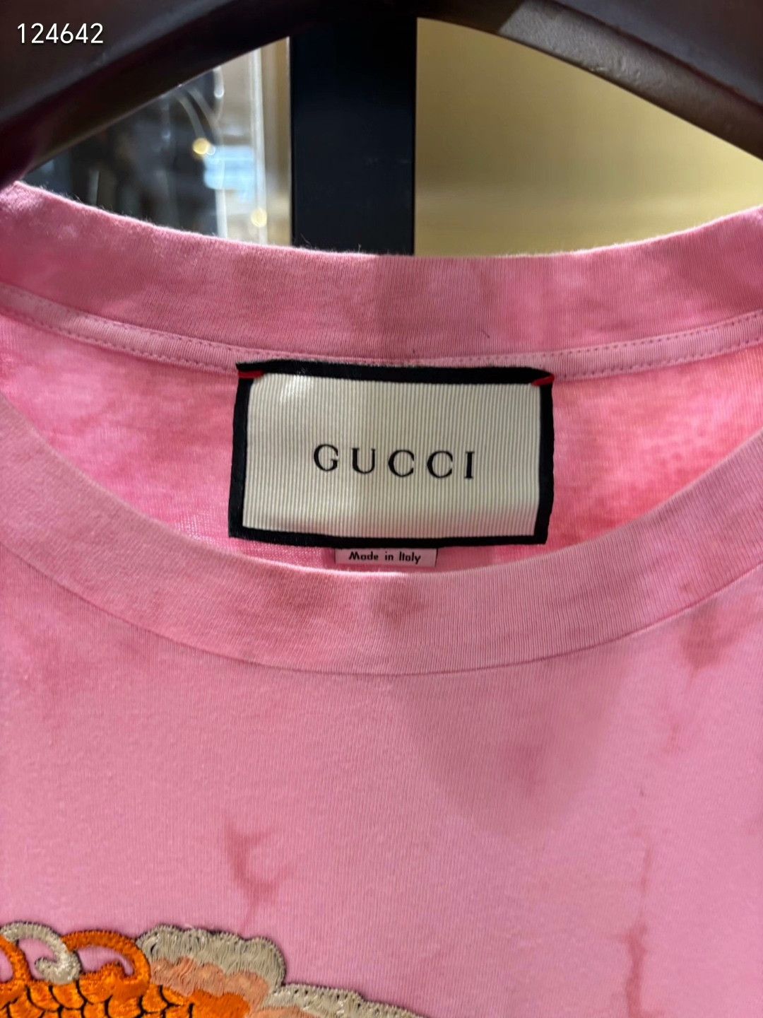 Gucci Gucci Cherry Blossom Koi Embroidered Block Tee Size S / US 4 / IT 40 - 3 Thumbnail