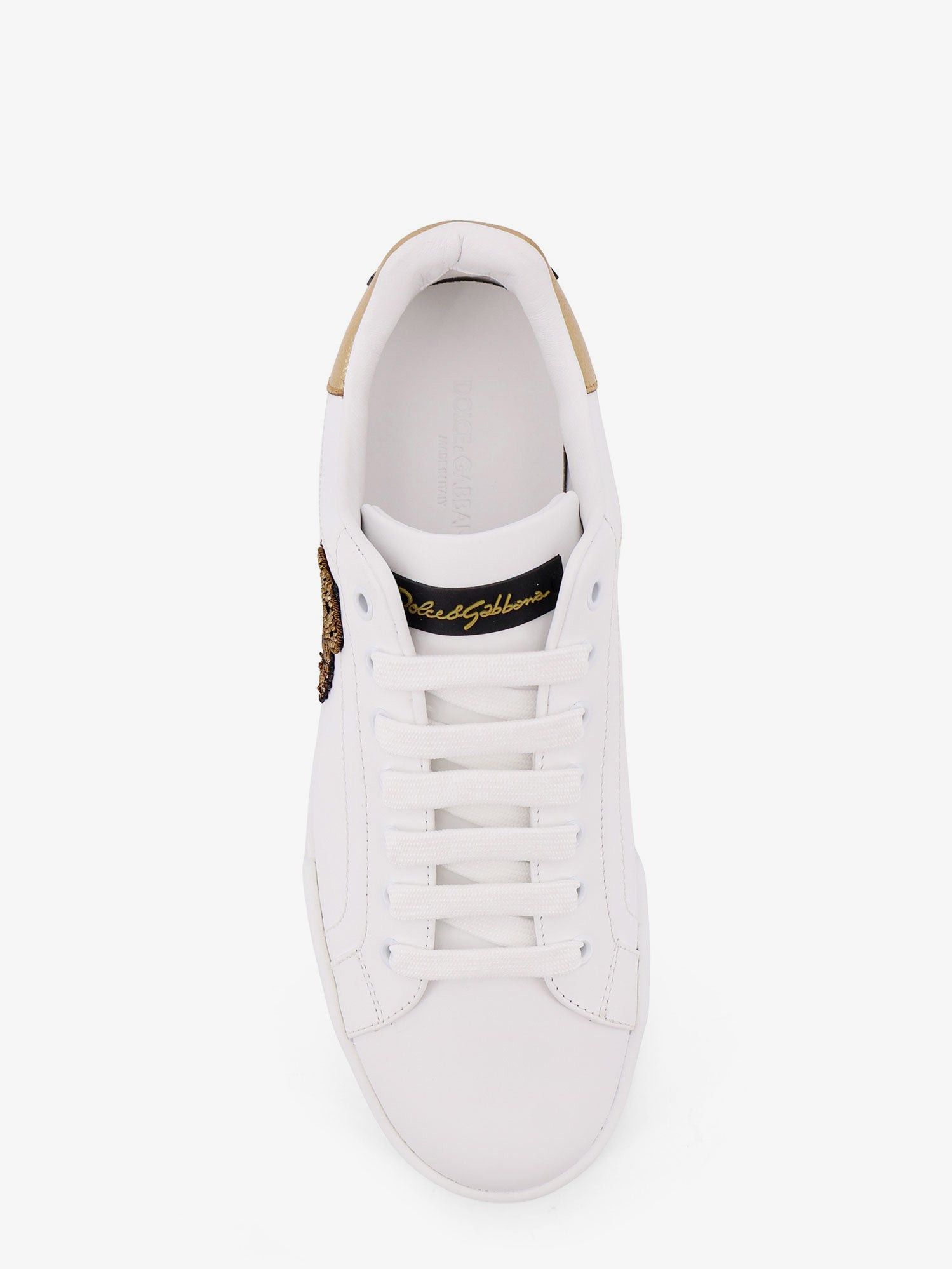 Dolce & Gabbana Leather Sneakers With Iconic Patch Logo On The Side Size US 10.5 / EU 43-44 - 5 Thumbnail
