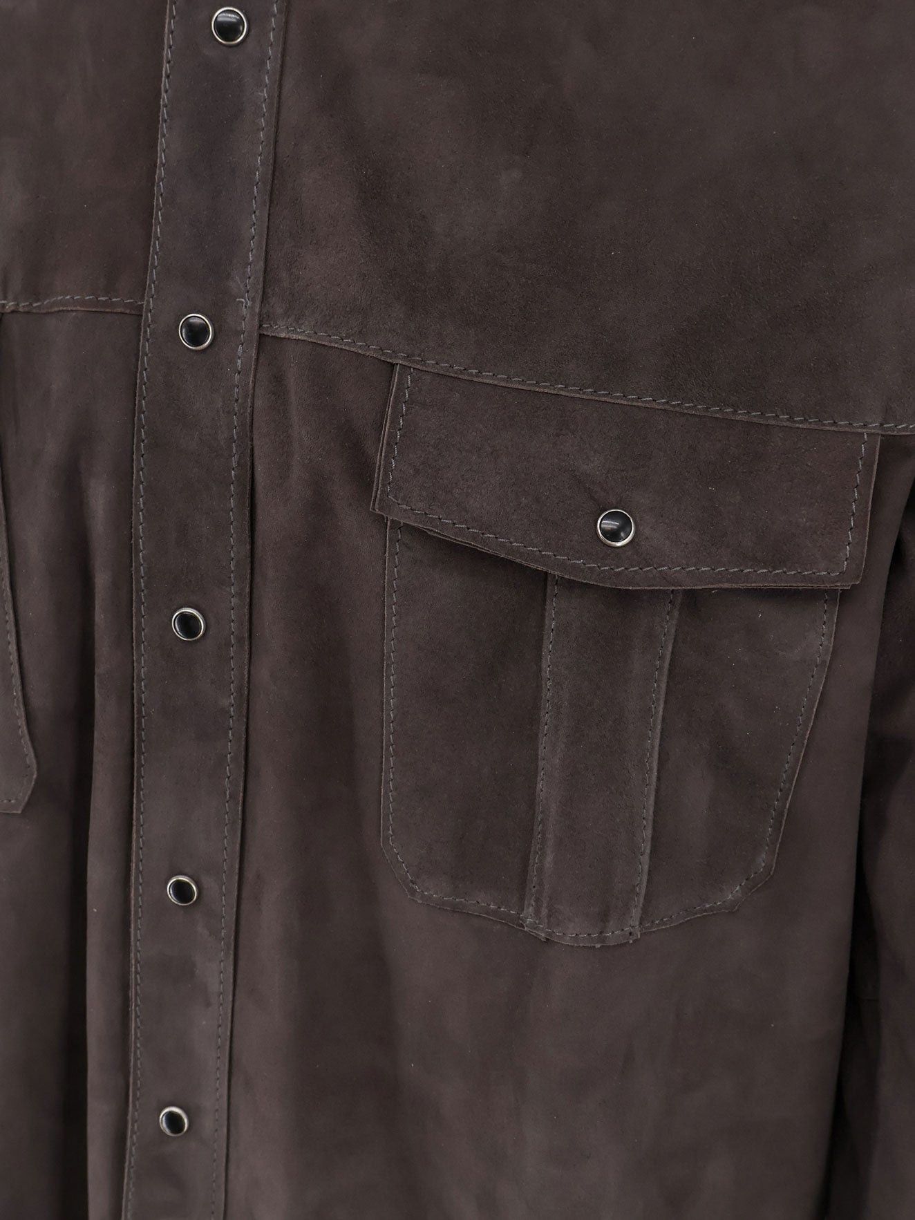 DFour Suede Shirt Size US XXL / EU 58 / 5 - 3 Thumbnail