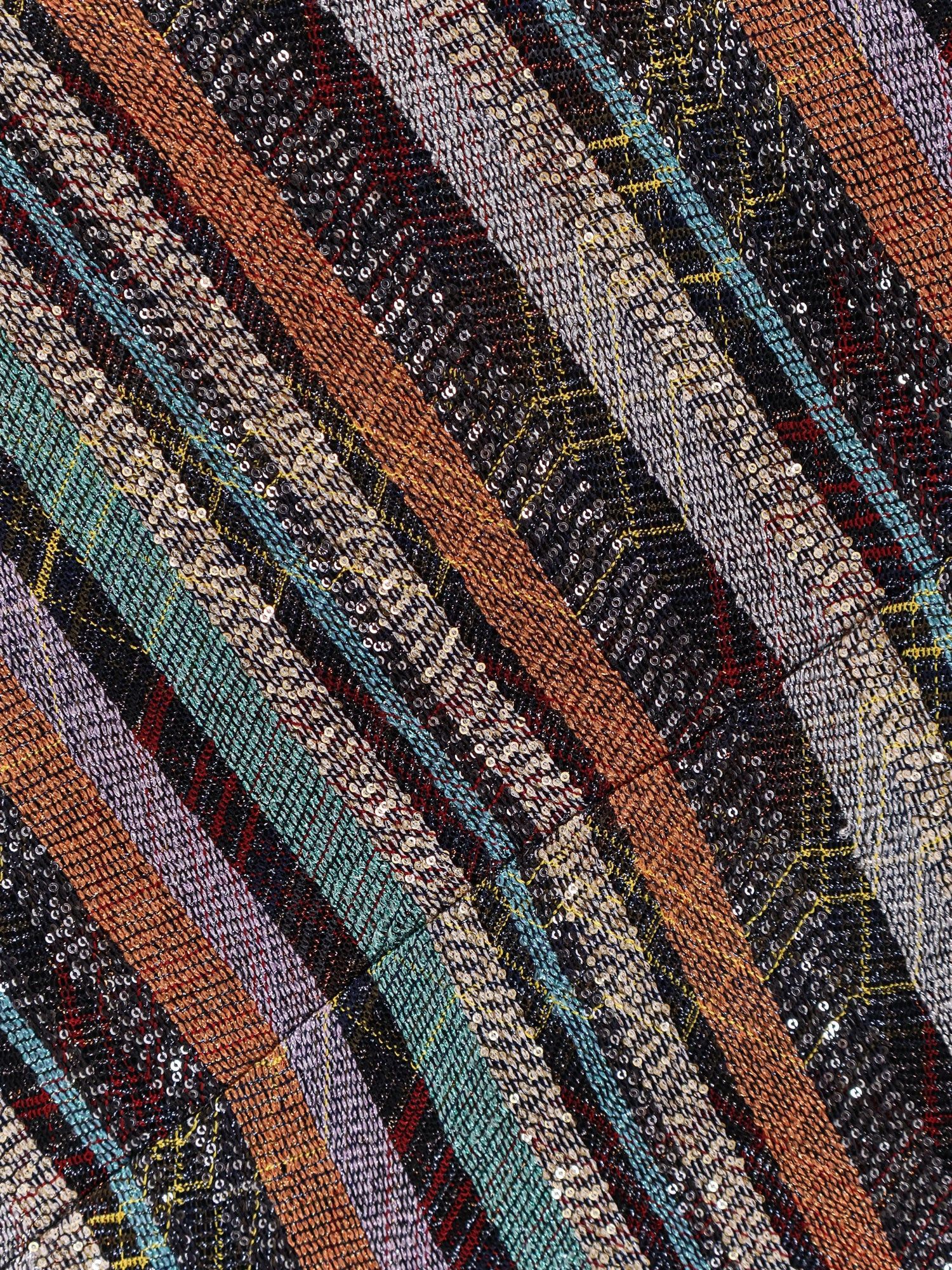Missoni Viscose Blend Long Dress With Chevron Pattern Size L / US 10 / IT 46 - 3 Thumbnail