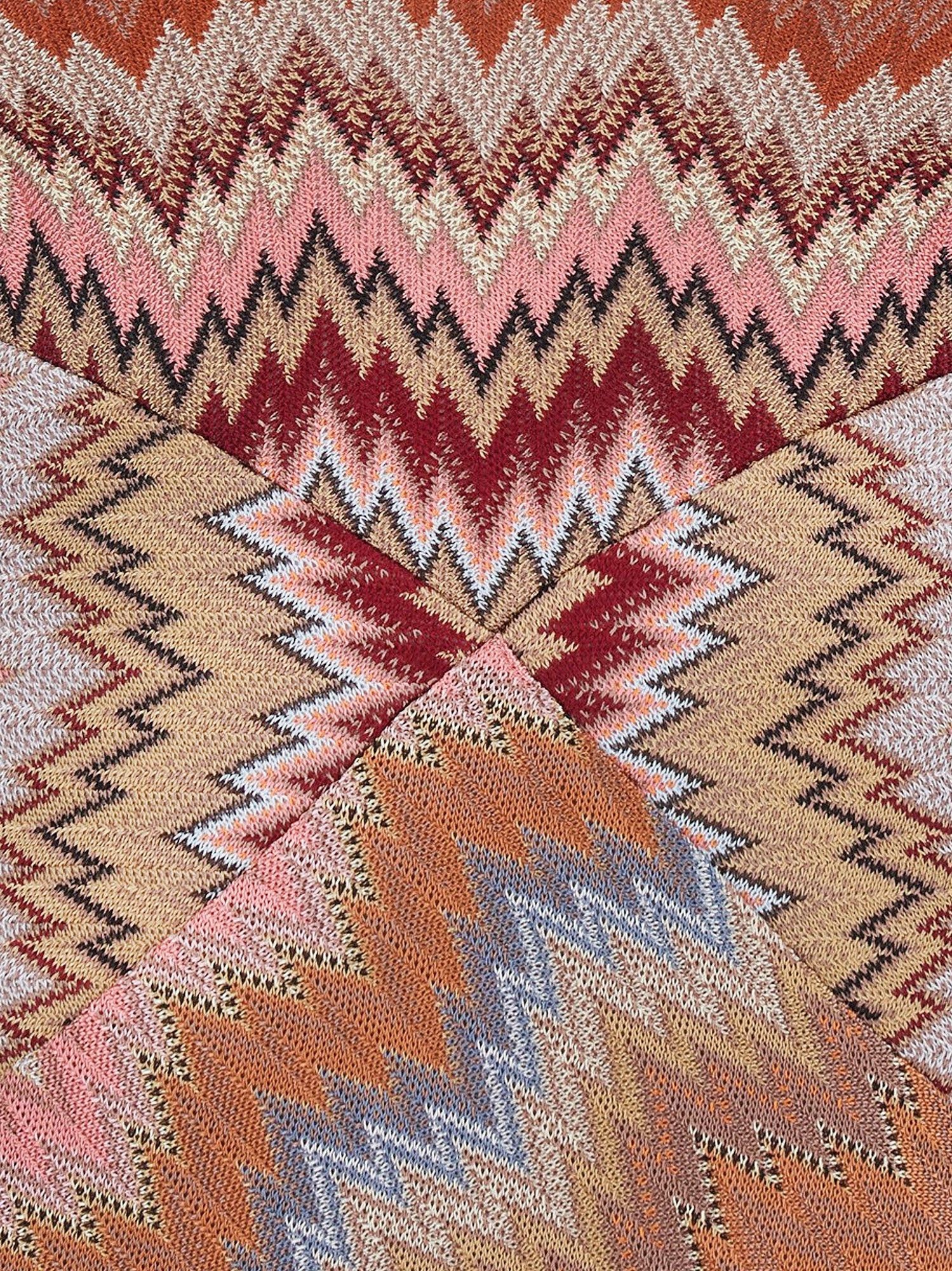 Missoni Long Viscose Dress With Chevron Pattern Size M / US 6-8 / IT 42-44 - 3 Thumbnail