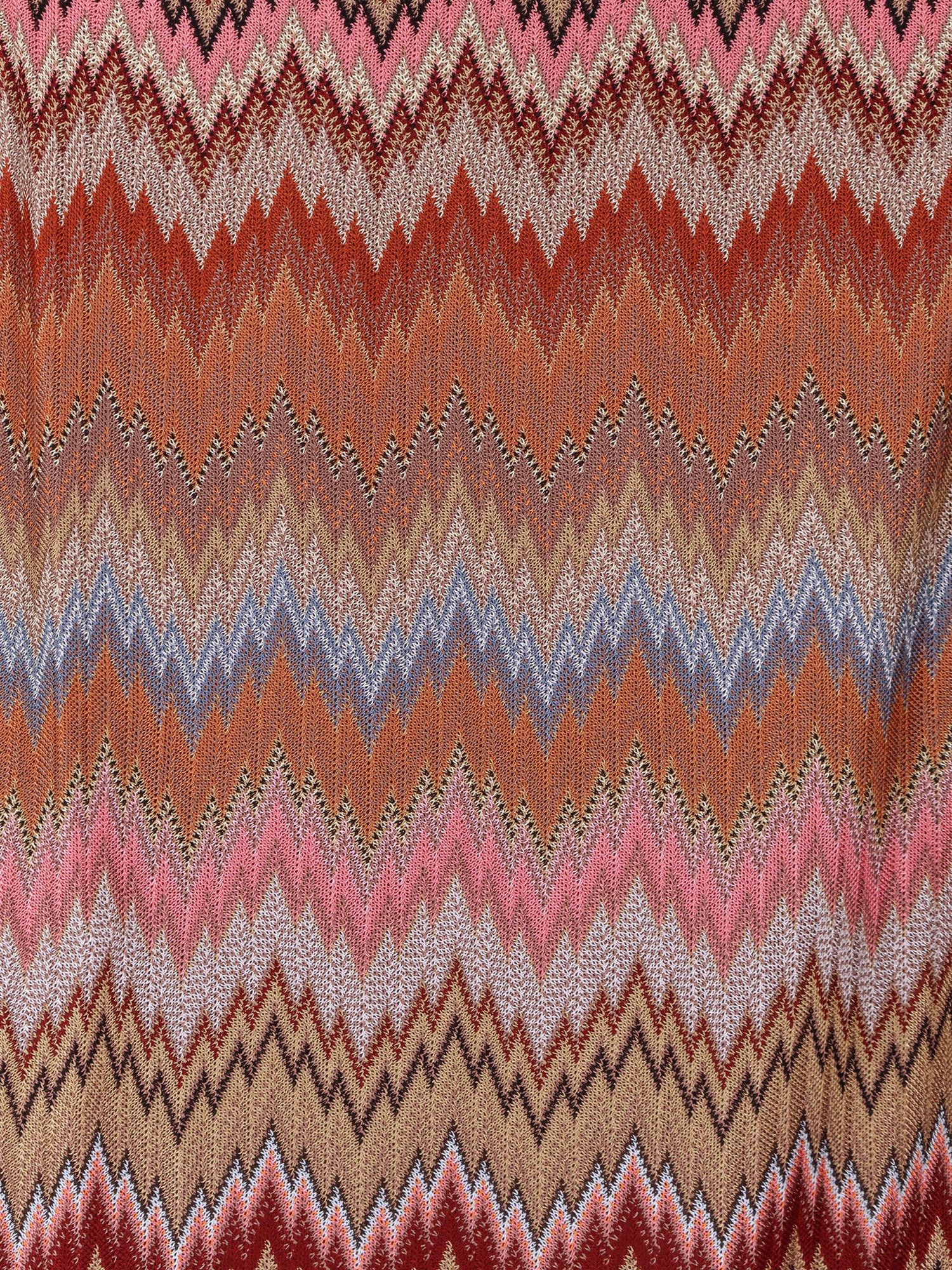 Missoni Short Viscose Dress With Chevron Pattern Size S / US 4 / IT 40 - 3 Thumbnail