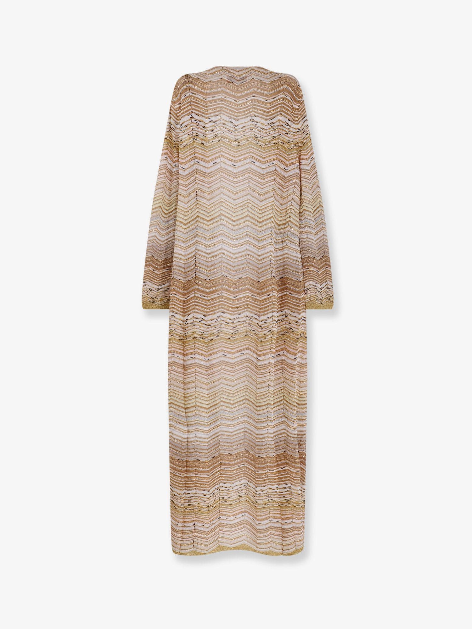 Missoni Long Chevron Motif Cardigan With All-Over Sequins Size M / US 6-8 / IT 42-44 - 2 Thumbnail