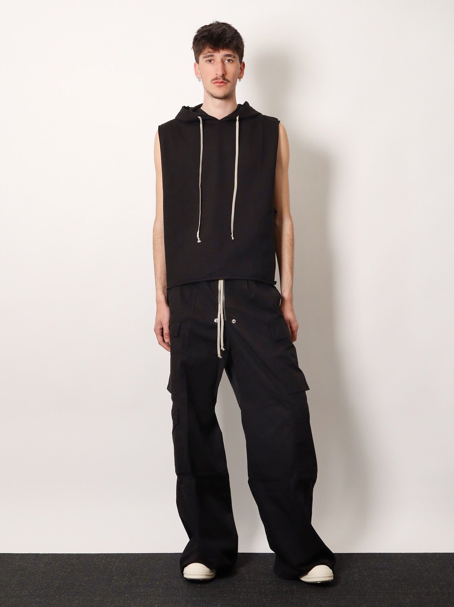 Rick Owens Drkshdw Hooded Tunic Organic Cotton Sweatshirt Size US S / EU 44-46 / 1 - 4 Thumbnail