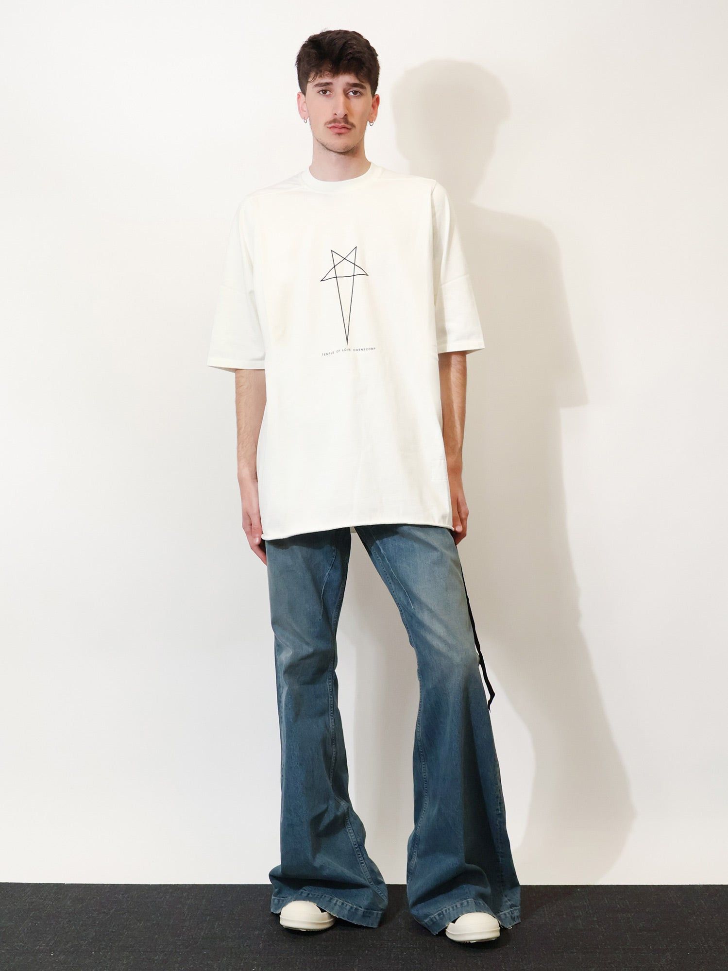 Rick Owens Drkshdw Cotton T-Shirt With Logo On The Front Size US M / EU 48-50 / 2 - 4 Thumbnail