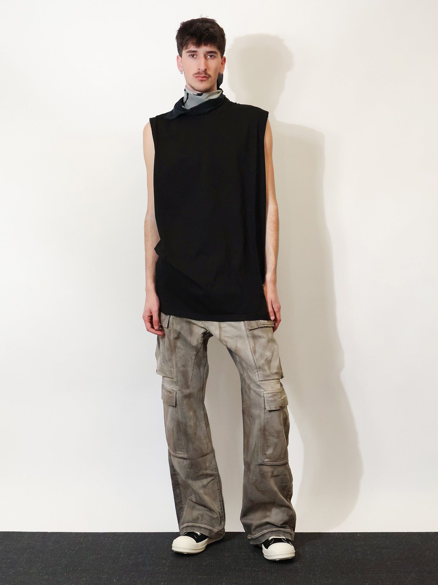 Rick Owens Drkshdw Cargo Denim Jeans Size US 33 - 4 Thumbnail