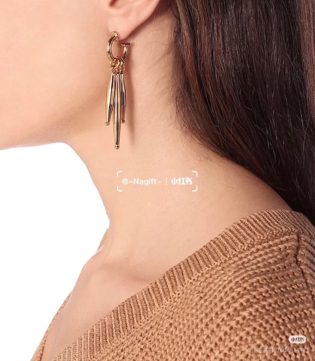 Other TOHUM Vintage Brass Silver-Plated Earrings Size ONE SIZE - 5 Thumbnail