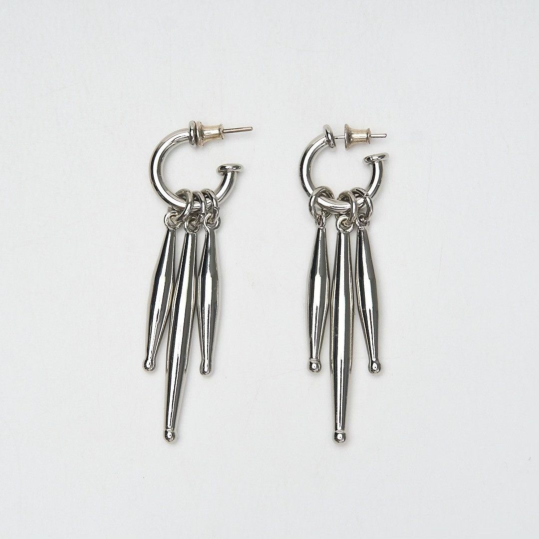 Other TOHUM Vintage Brass Silver-Plated Earrings Size ONE SIZE - 2 Thumbnail