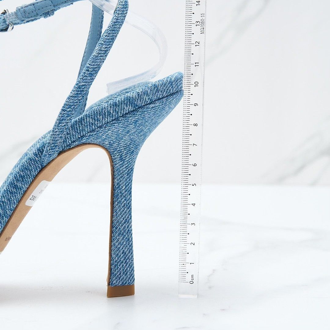 Alexander Wang Alexander Wang Women's Denim Cross Sandals Size US 8 / IT 38 - 7 Thumbnail
