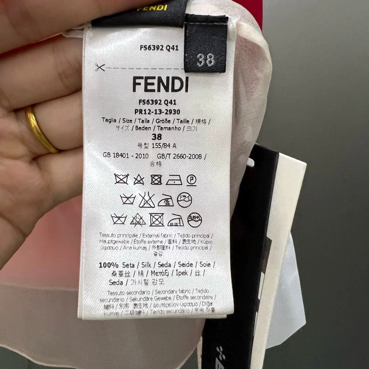 Fendi FENDI Colorblock Silk Sleeveless Blouse Size S / US 4 / IT 40 - 5 Thumbnail