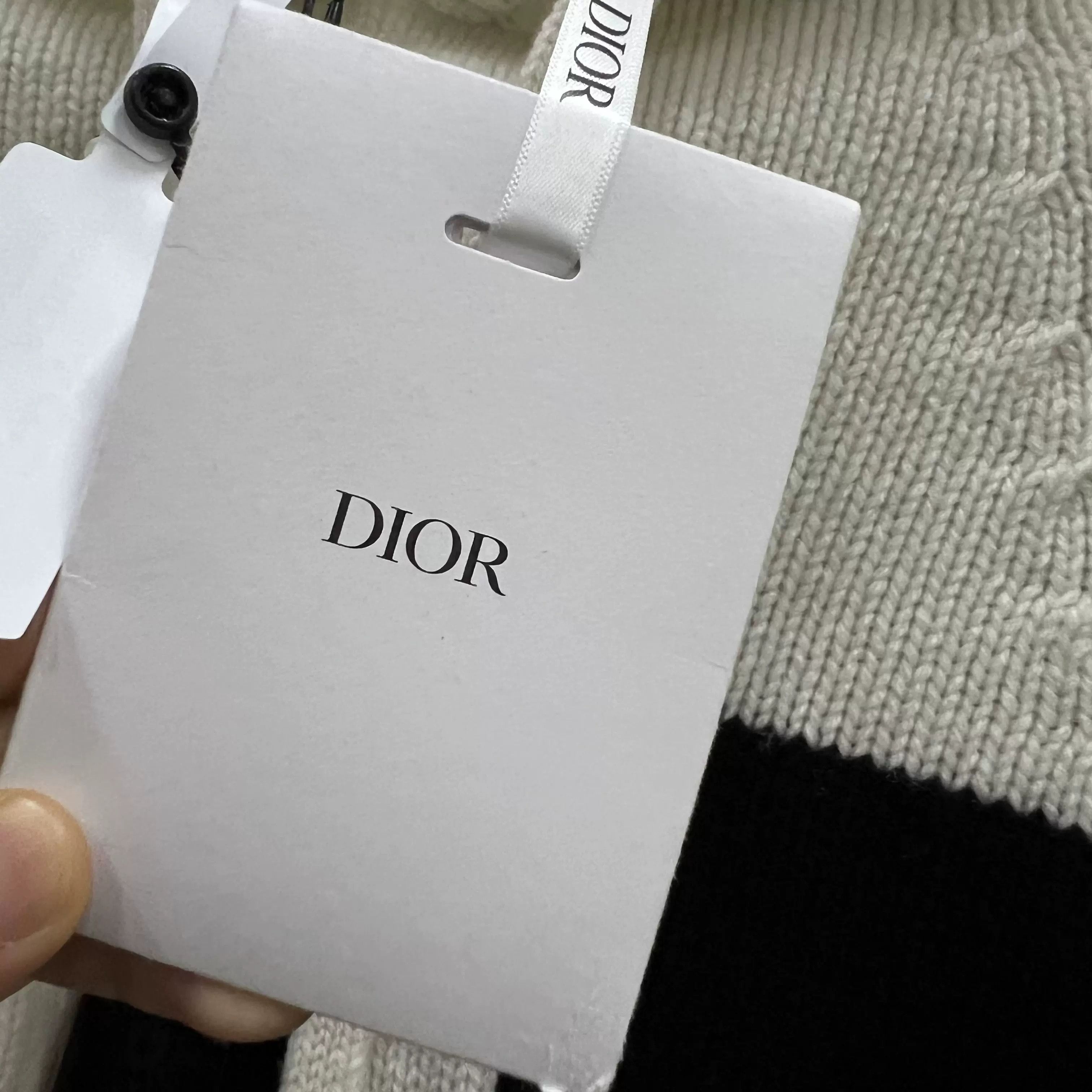 Dior Dior Colorblock Logo Cashmere Hoodie Size XS / US 0-2 / IT 36-38 - 6 Thumbnail