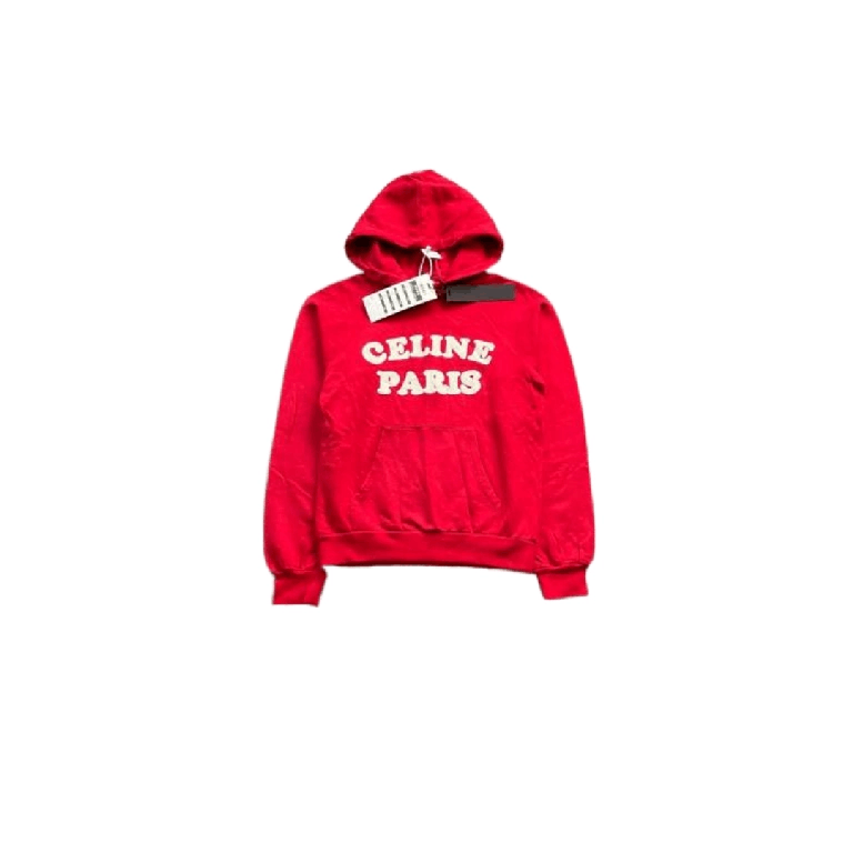 Celine Celine Red Logo Hoodie XS Size XS / US 0-2 / IT 36-38 - 6 Thumbnail
