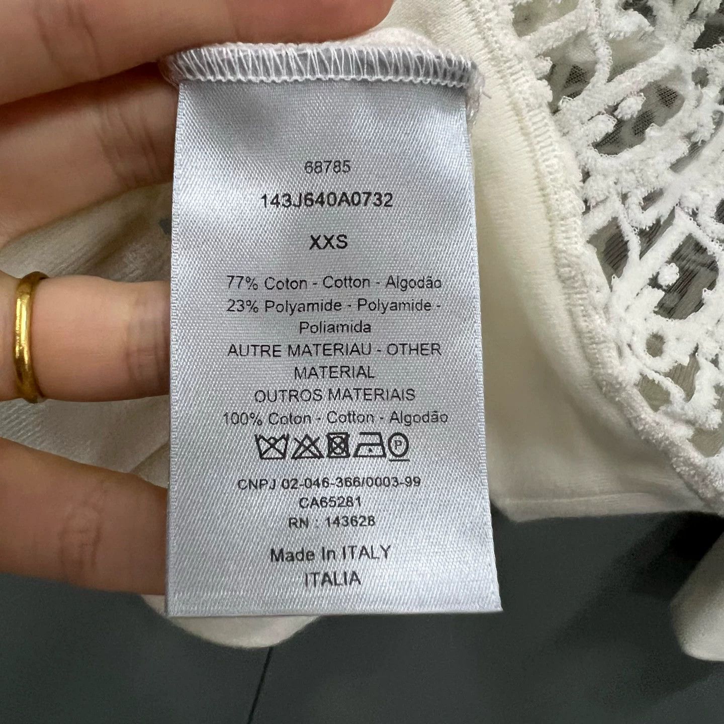 Dior Dior Mesh Monogram Embroidery Turtleneck Size XXS / US 00 / IT 34 - 3 Thumbnail